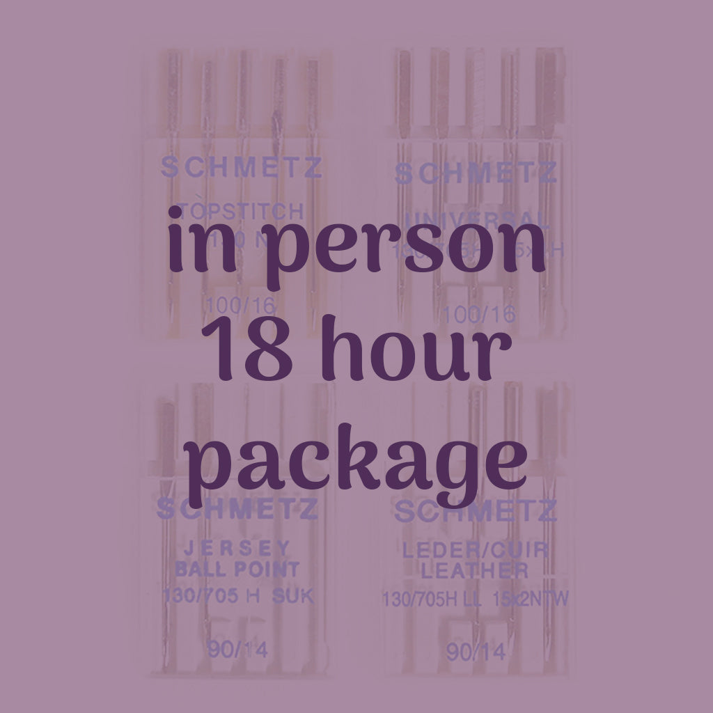 18 hour in person lesson package