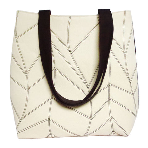 the cassandra 517 tote from Holland Cox featuring our signature chevron wave motif