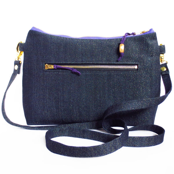 back of the felicity crossbody bag, showing the zipper pocket