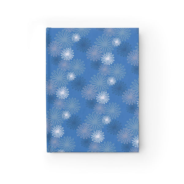 hardcover sketchbook - blue chrysanthemum