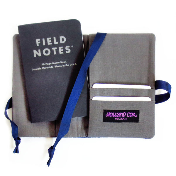 back pockets of the field notes cover can hold several cards and your ID