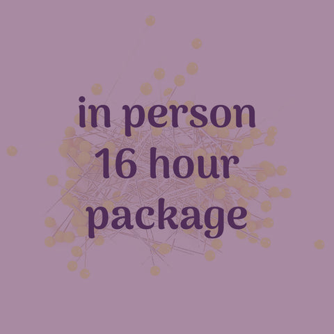 16 hour in person lesson package