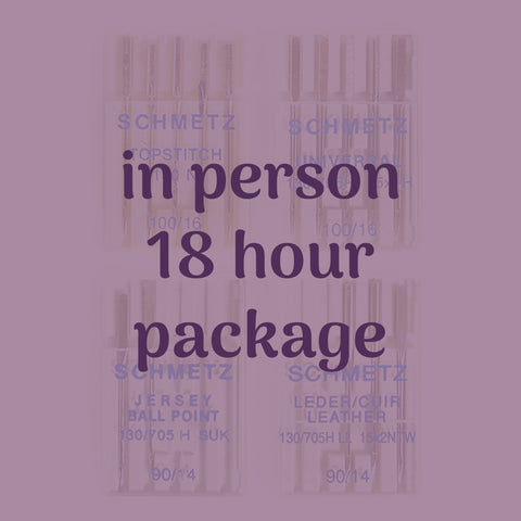 18 hour in person lesson package