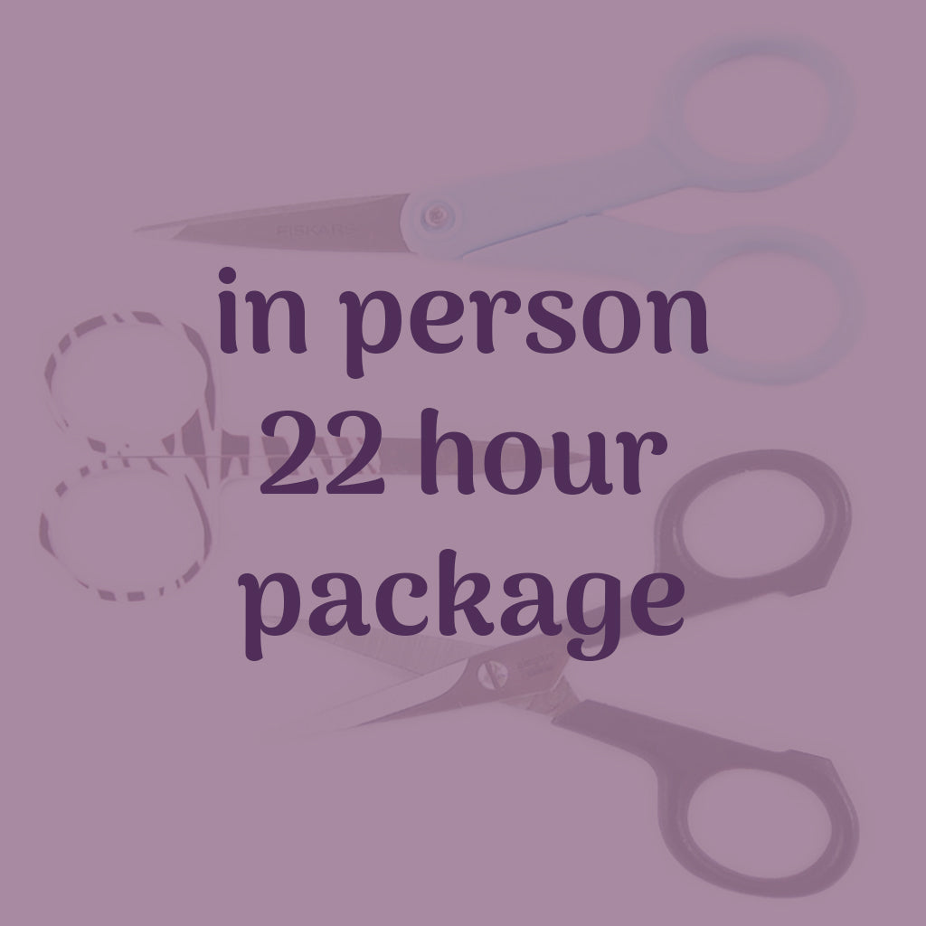 22 hour in person lesson package
