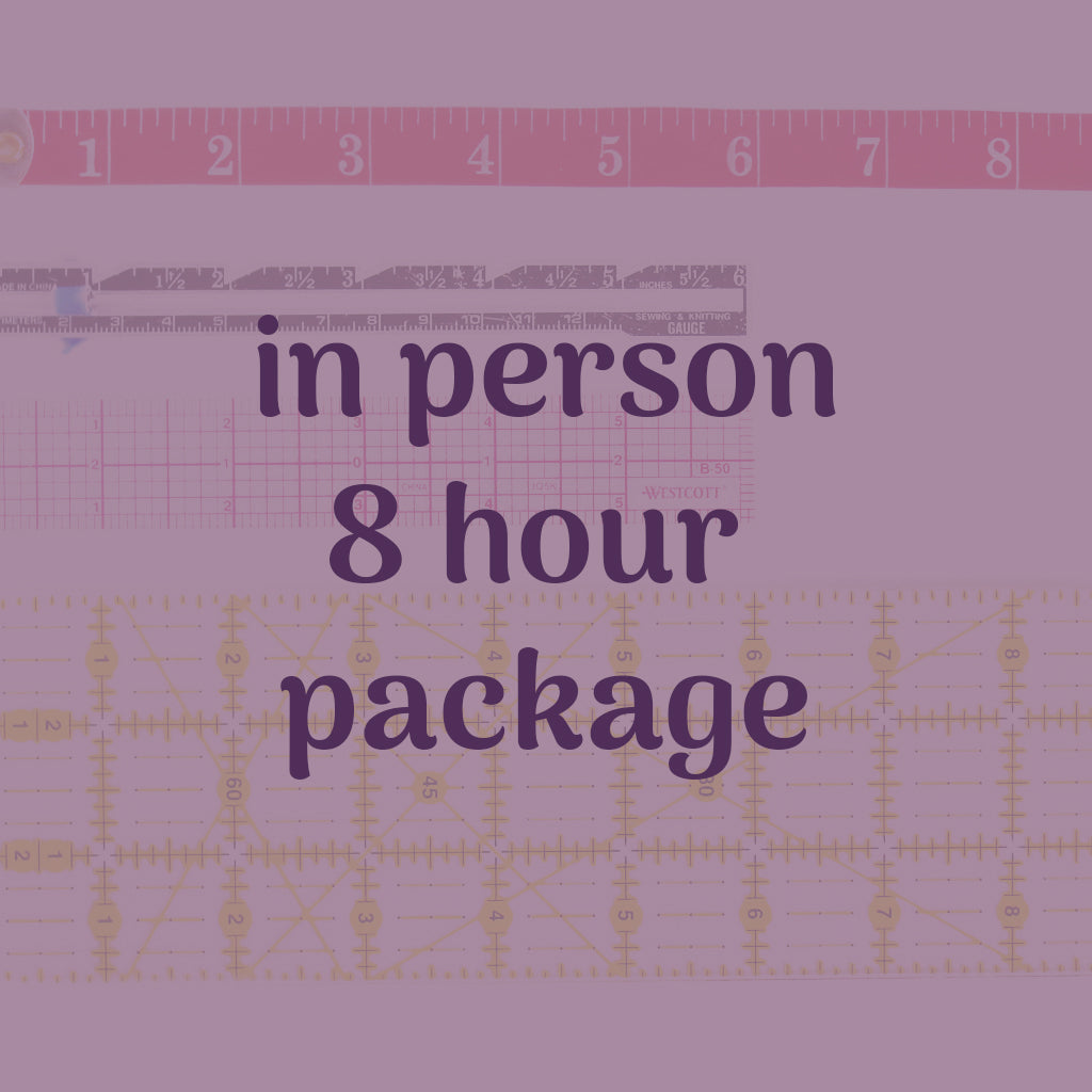 8 hour in person lesson package