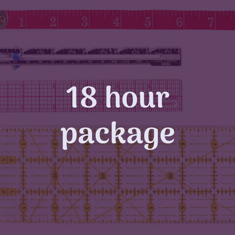 18 hours of private, in-home sewing lessons with expert instructor Valerie Williams. Learn in your own home at your own pace! Perfect package for ongoing lessons.