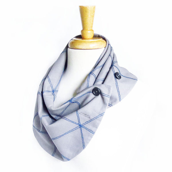 andromeda button scarf