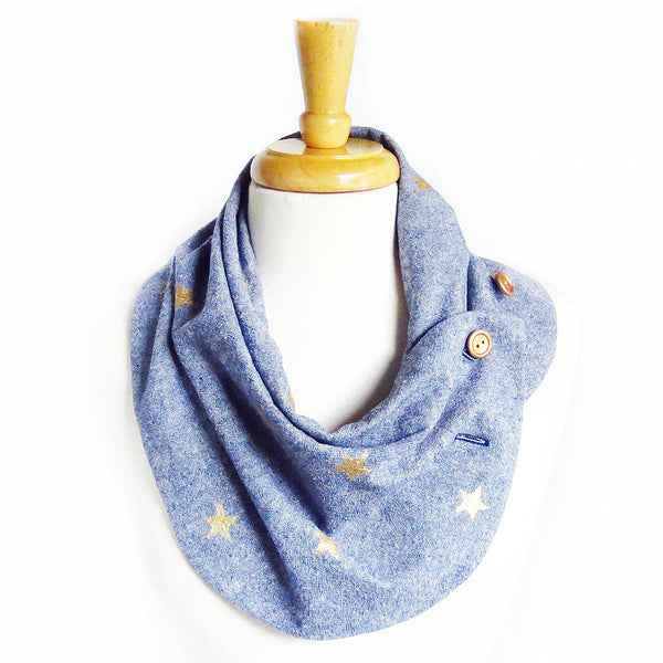 starlight button scarf