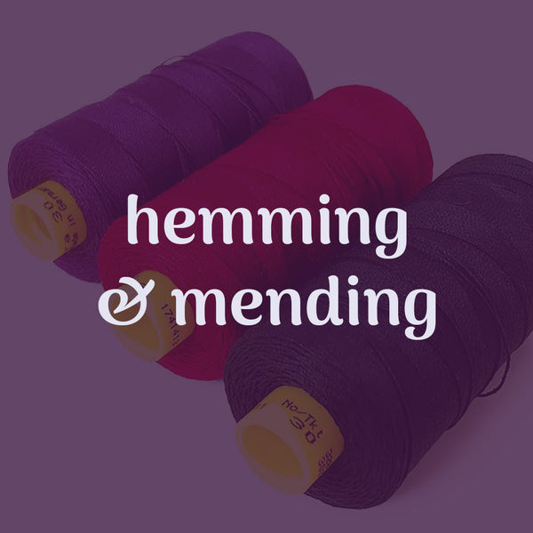 hemming & mending sewing lesson