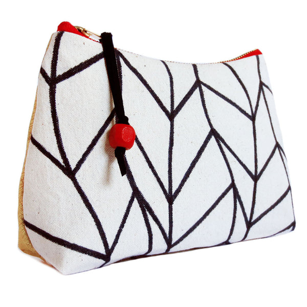 side view of the cassandra perfect pouch from Holland Cox