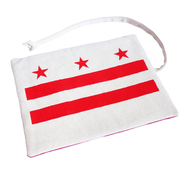 canvas watch roll with the stars & bars of the DC flag from Holland Cox